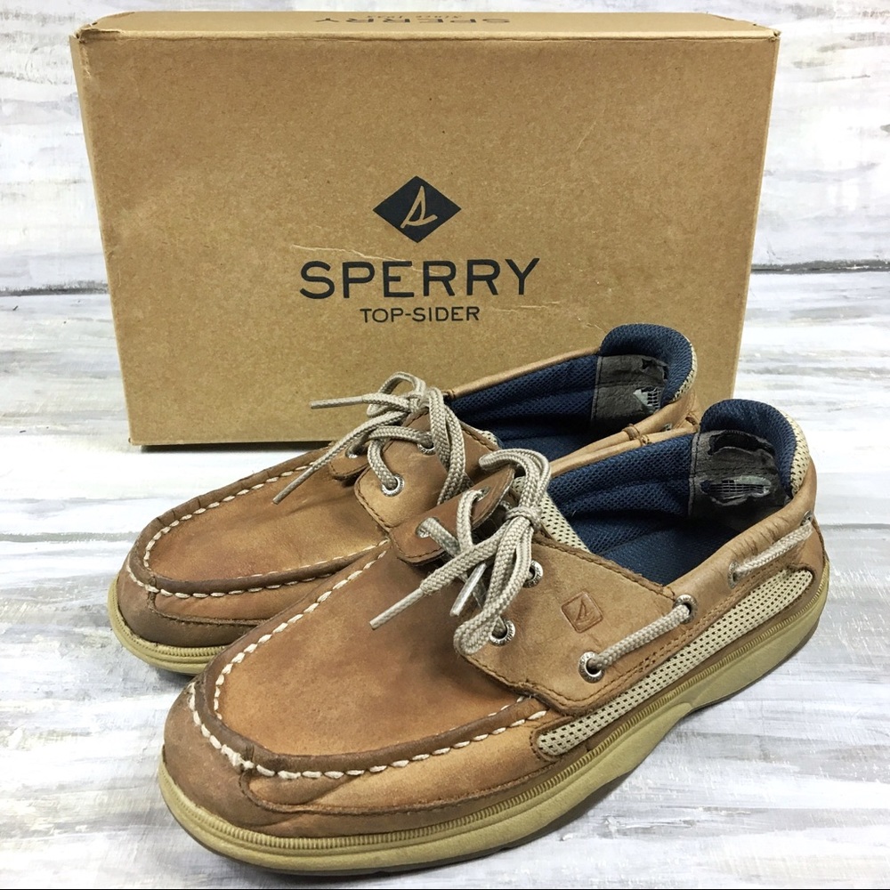 SALE! Sperry Lanyard Top-Sider Leather Boat Shoe Lace Up Loafer 5M in Box